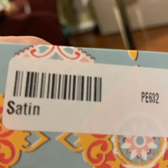 Plunder Satin Earrings -Gold Hoop with Decorative Coral Design. - Picture 4 of 4